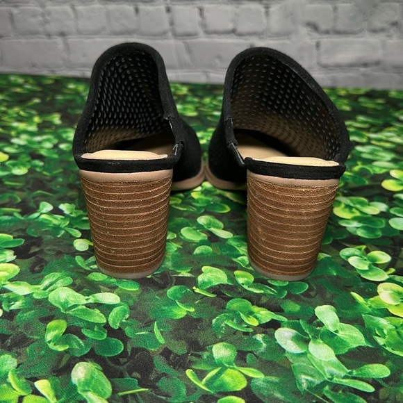 Marc Fisher Mule Ripley Suede Black Tan size 6 1/2M - Picture 2 of 14